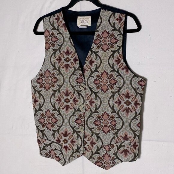Vintage Dalia Tapestry Vest M - Picture 1 of 11